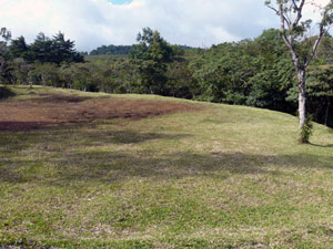 A huge building pad with great views overlooks the loake.